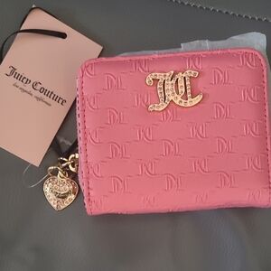 Juicy Couture That Bling Zip Around Pink Leomanade Wallet